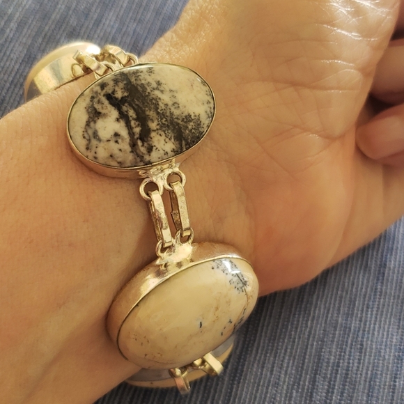 Bracelet,  handmade natural gemstone & 925silver - Picture 5 of 6